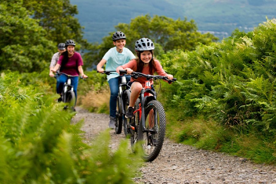 Family bike ride